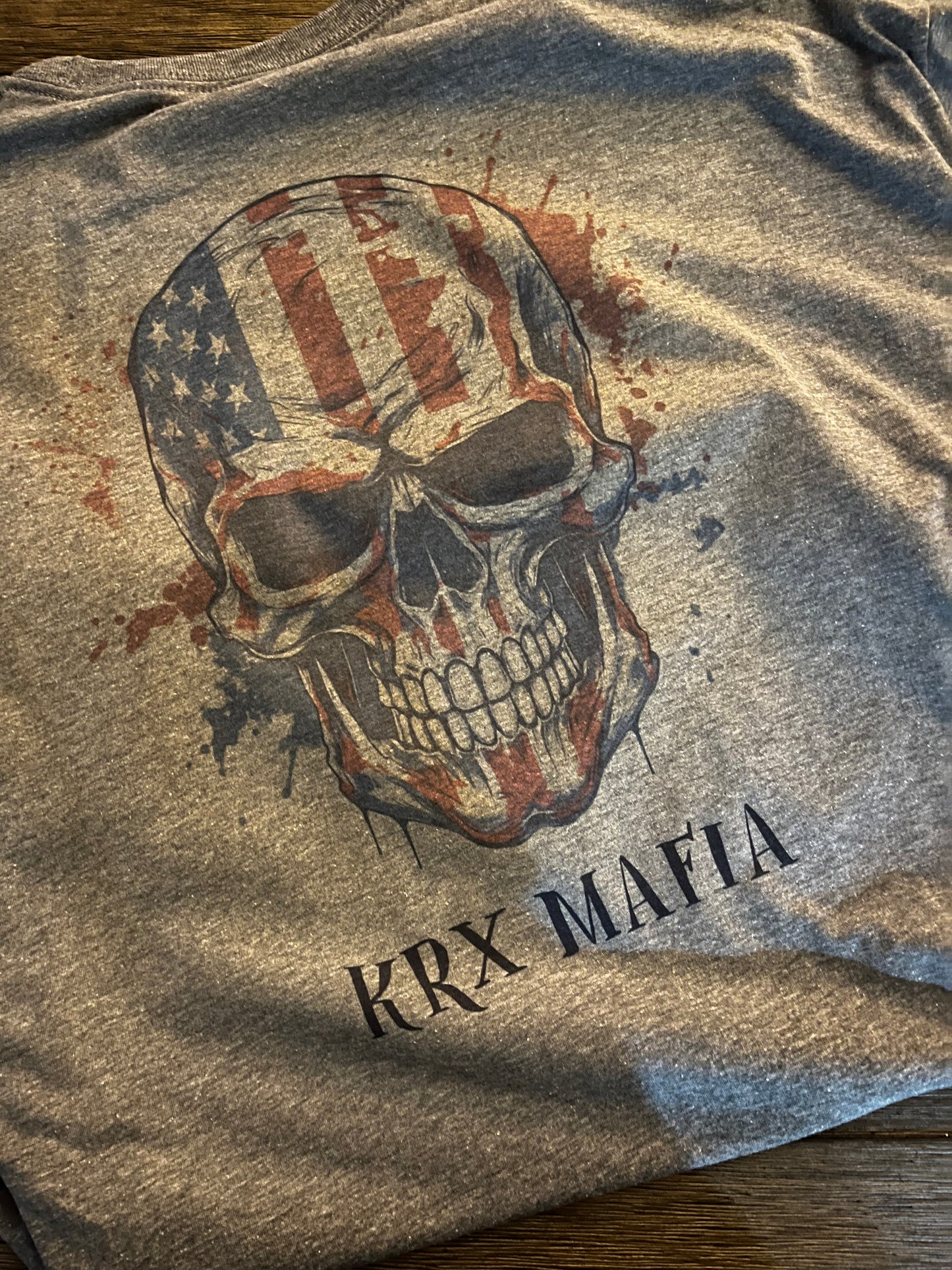 Skull American Flag Tshirt